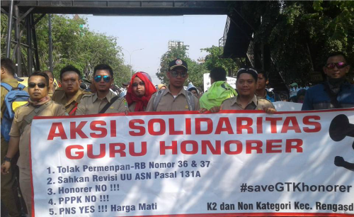 Aksi Solidaritas Guru Honorer