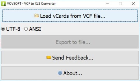 VovSoft VCF to XLS Converter 2.2 Multilingual