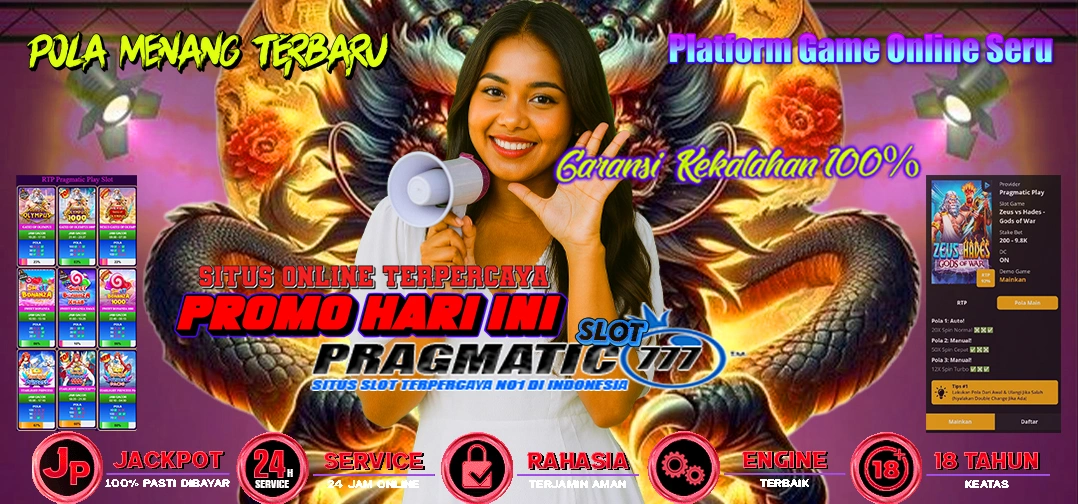 Ilustrasi permainan slot online di PRAGMATICSLOT777