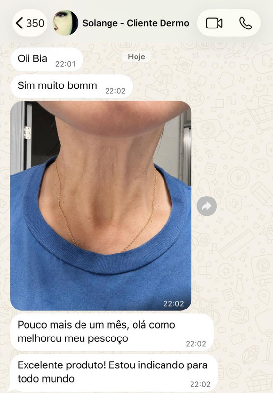 Depoimento de cliente Dermo Clinical Anti-Idade Noite