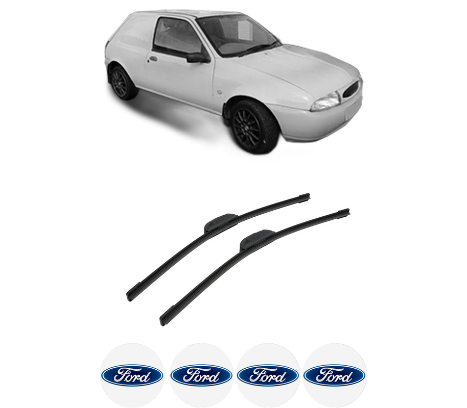 Set stergatoare auto FORD FIESTA Hatchback Van (JV_) din 1998-2003, pentru parbriz auto, 2 bucati, Bosch Aerotwin Retrofit, din cauciuc siliconat rezistent, 4 Stickere Auto FORD