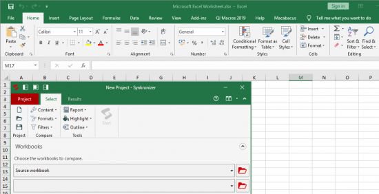 Synkronizer for Excel 11.2 Build 901 Synkronizer for Excel 11.2 Build 901