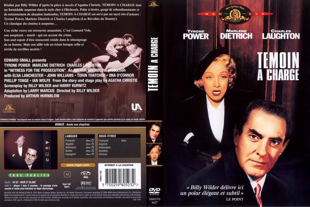 Svědek obžaloby / Witness for the Prosecution (1957)