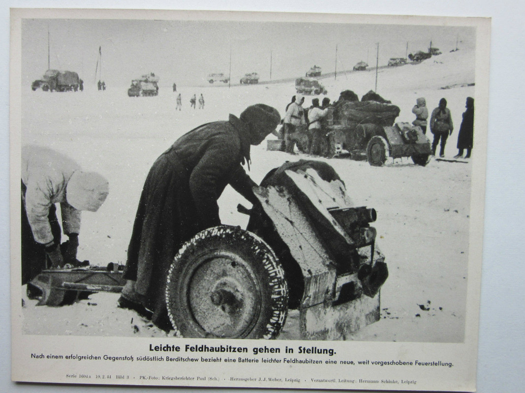 Russland Ostfront LEICHTE FELDHAUBITZEN GESCHÜTZE PKW
