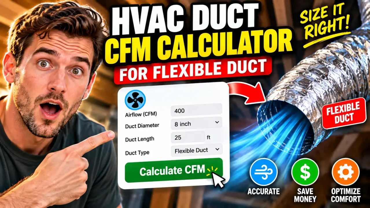 Hvac Duct Cfm Calculator For Flexible Duct