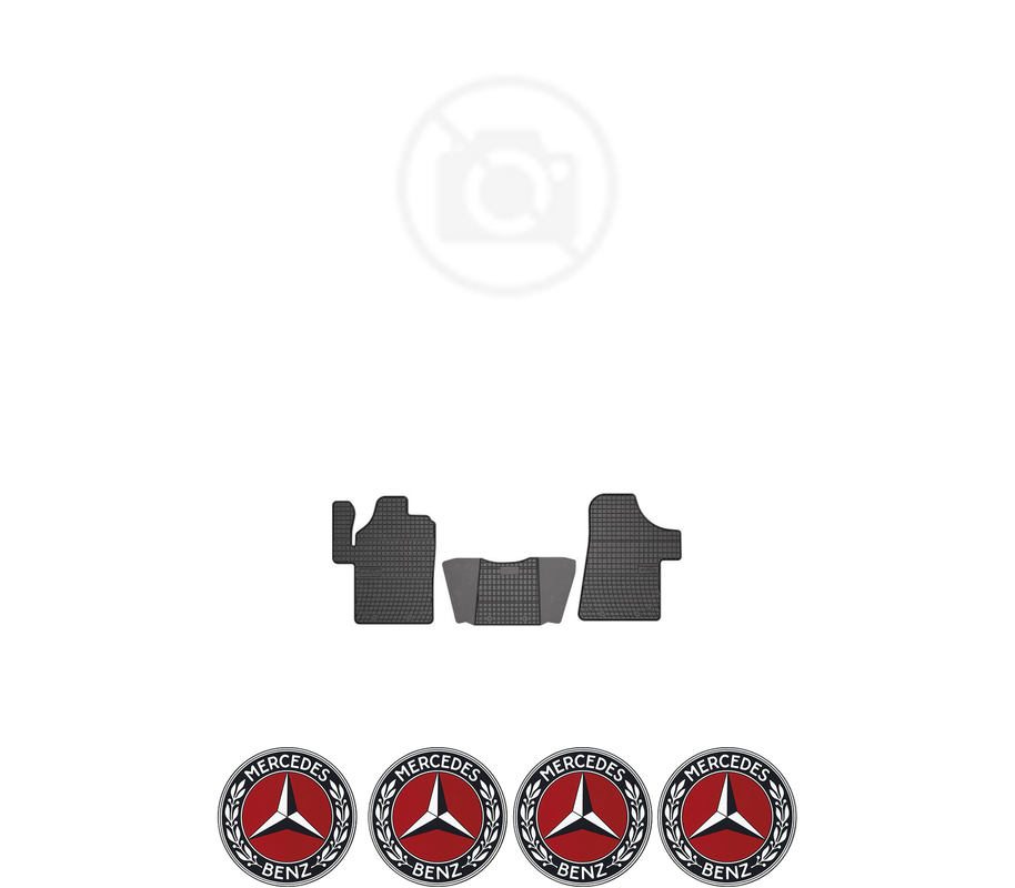 Set covorase presuri MERCEDES-BENZ VITO / VIANO | W639 din 2003-2015, auto, din cauciuc thermoplastic, 4 Stickere auto cu MERCEDES-BENZ
