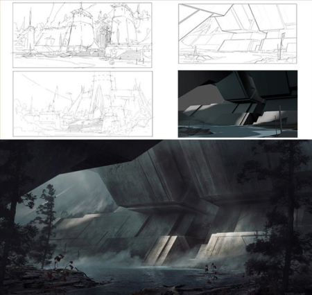 Environment Concept Design Process: From Sketch to Final