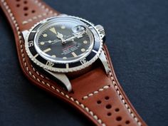 correa de cuero para reloj militar l