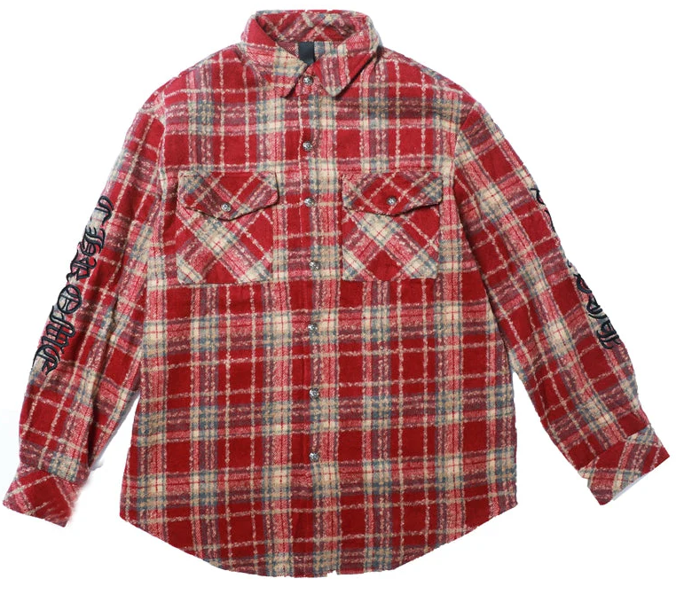 Chrome Hearts Flanela con Parche Cross