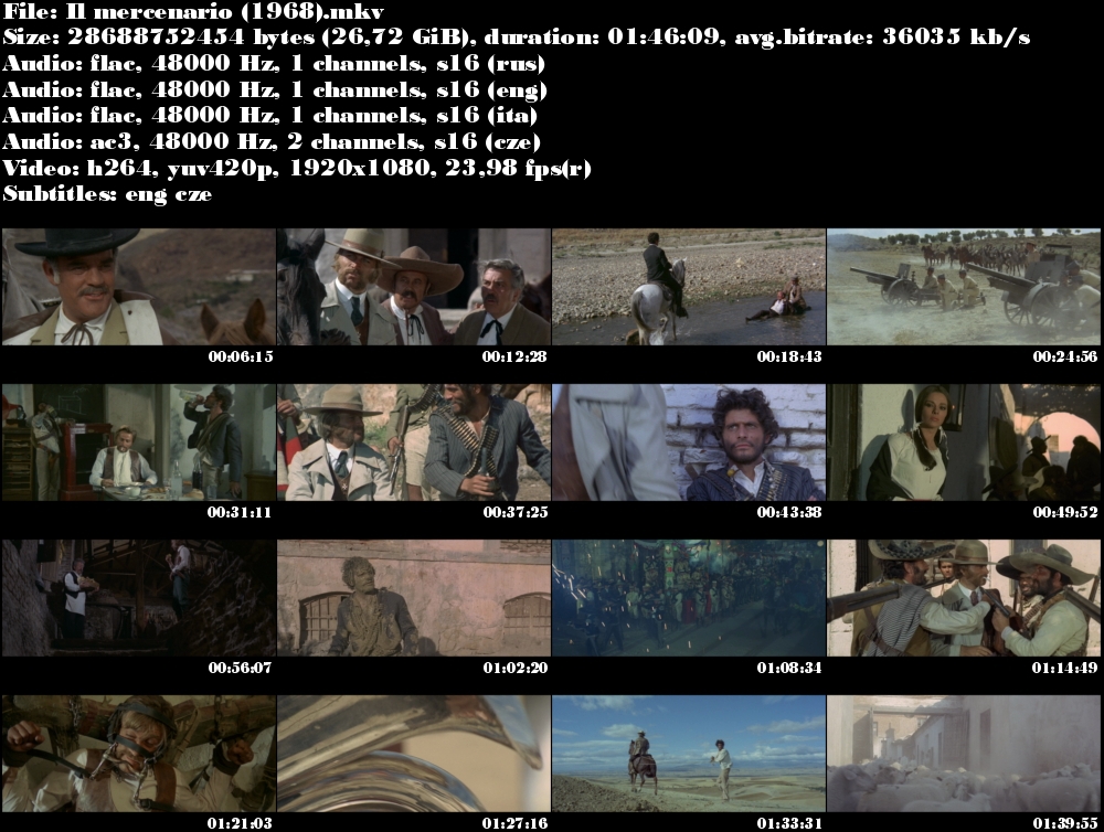 Žoldnéř / Il mercenario (1968)