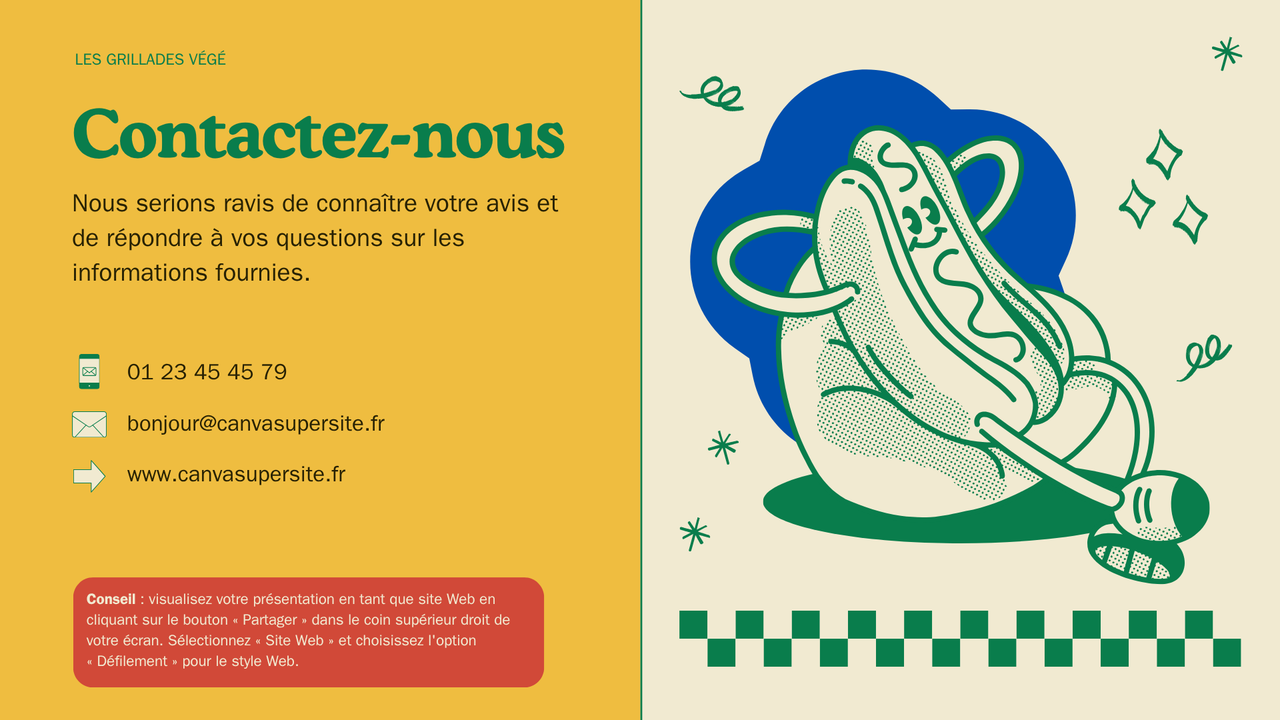 Présentation Charte Graphique Alimentation et Restaurant dans un style Nostalgique Audacieux en Vert Bleu et Jaune