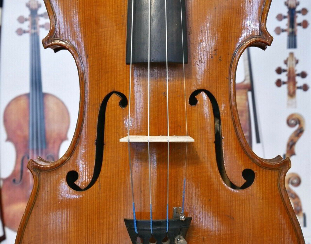 Violino del 19° secolo trovato in un bidone della spazzatura