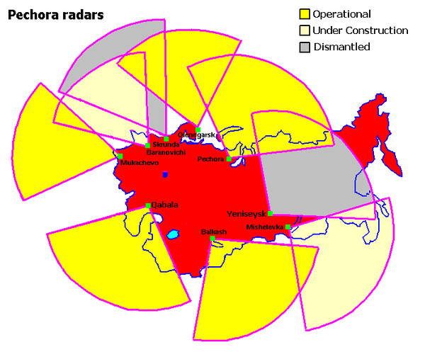 Карта рлс россии