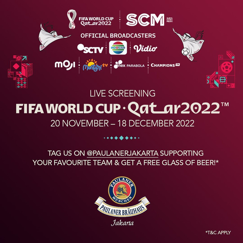 Paulaner Brauhaus Jakarta, tempat nobar Piala Dunia 2022 di Jakarta.