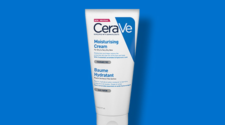 Cerave хидратиращ крем за лице и тяло, суха към много суха кожа, деца и ...