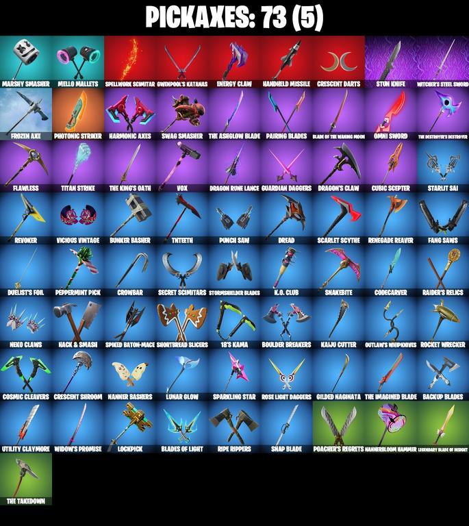 pickaxes comp
