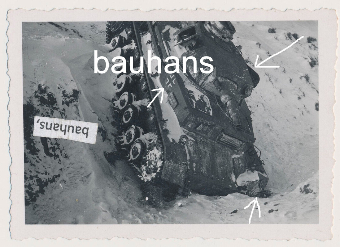 Wehrmacht Panzer- Tank Panzerkampfwagen IV, Winter 2.WK (3113a)