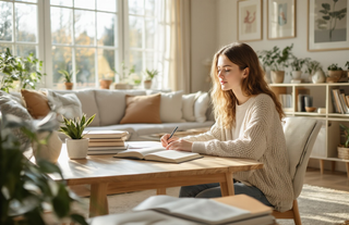 A homeschooling student