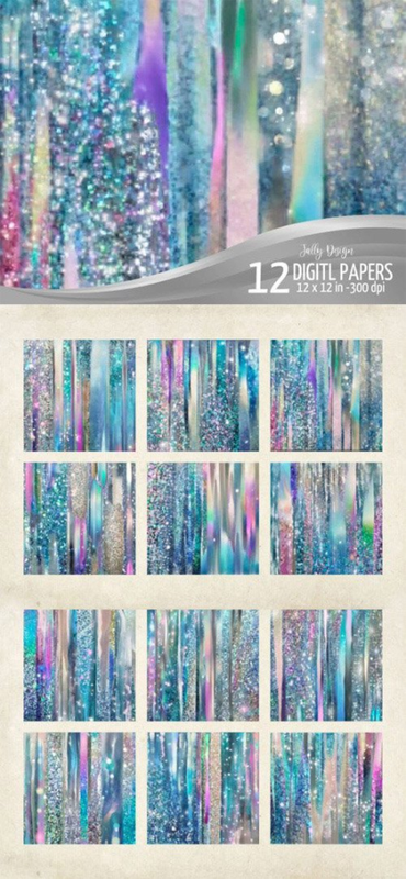 Glittery Abstract Textures Pack