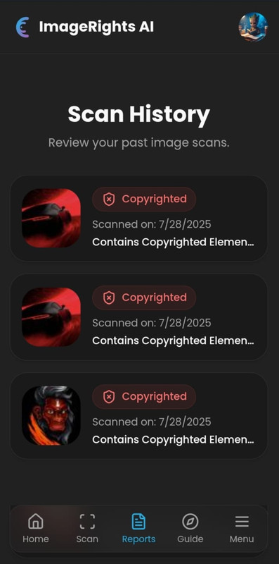 Scan History & Reports