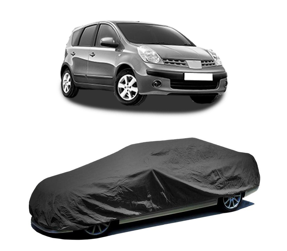 Husa tip prelata auto pentru NISSAN NOTE (E11, NE11) 2006 - 2013,culoare negru, material textil impermeabil, rezistanta la intemperii praf UV, CARPASSION Husa Protectie