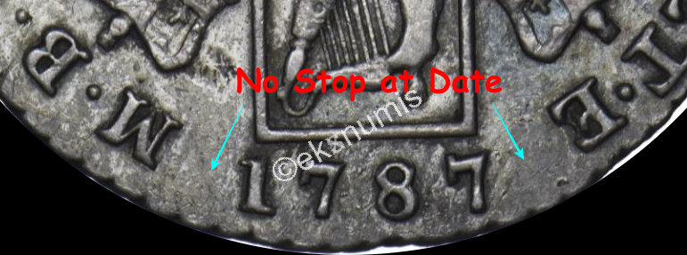 No stops at date (on reverse)