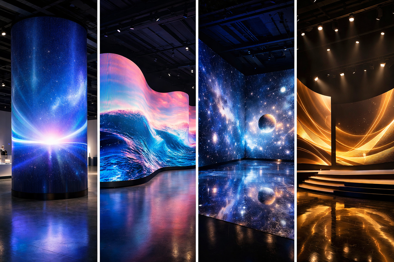 Curved and Creative LED Installations