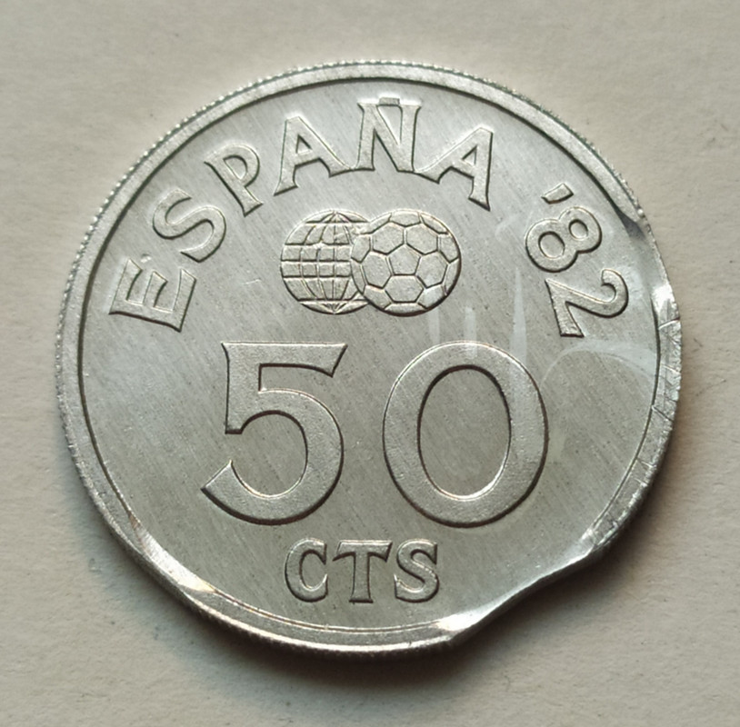 Juan Carlos I 50 Céntimos 1980 Cospel triple segmentado rev