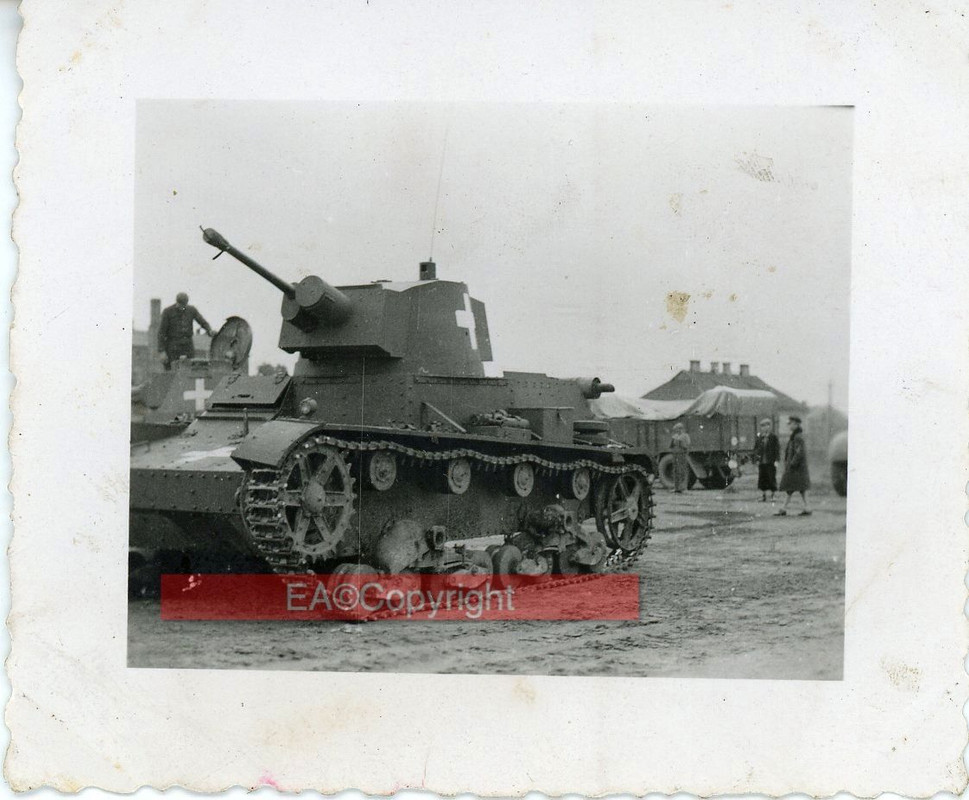 Beute Panzer Tank 7TP Polen Polska polizei