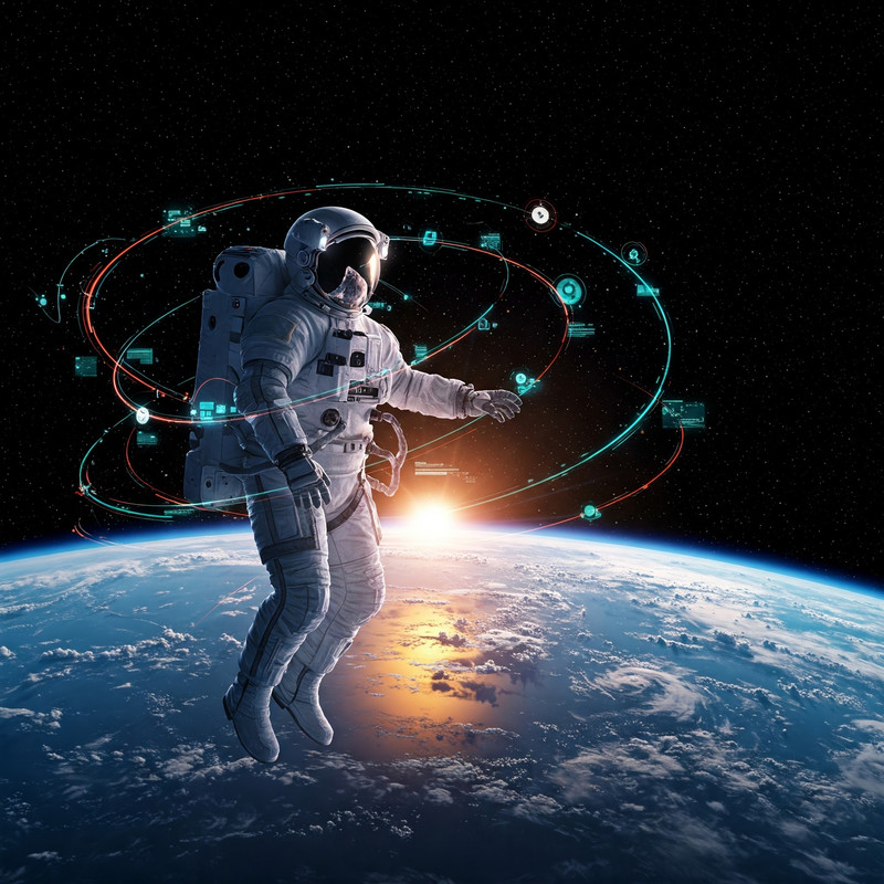 A classic portrait of Albert Einstein, overlaid with subtle scientific diagrams, light rays, and clock gears, symbolizing his profound contributions to our understanding of space, time, and gravity.