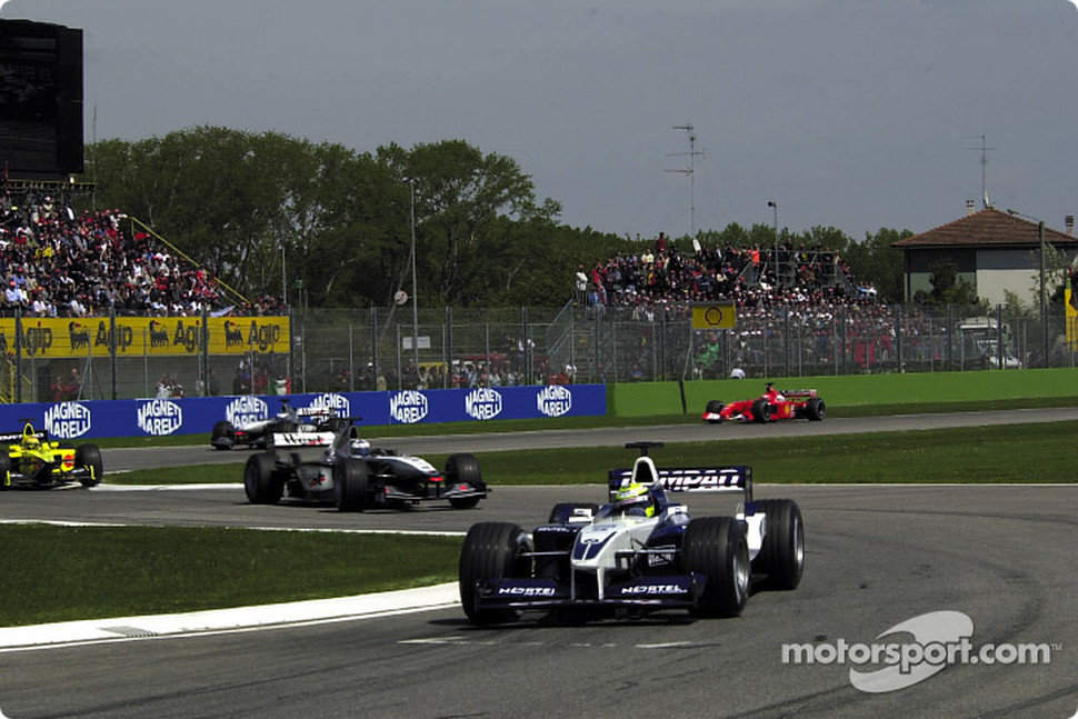 Temporada 2001 de Fórmula 1 F1-san-marino-gp-2001-ralf-schumacher-david-coulthard-jarno-trulli-mika-hakkinen-and-ruben