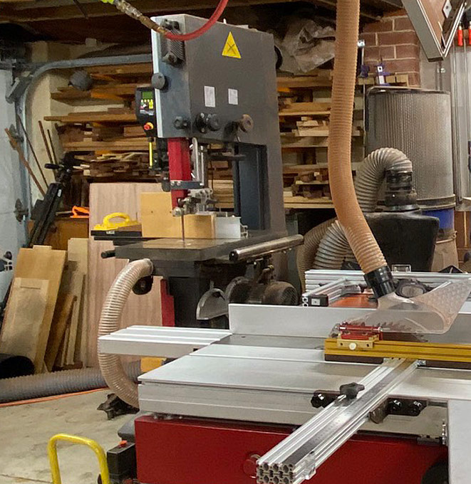 Bandsaw outfeed extension table Woodworking Talk
