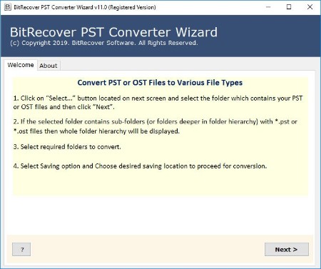 BitRecover PST Converter Wizard 13.6