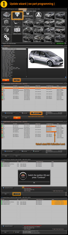 1 Update wizard ( sw part programming )