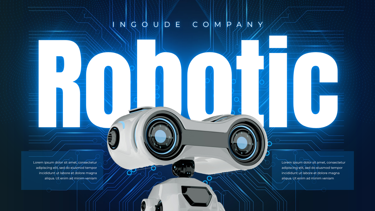 Blue Dynamic Futuristic Robotic Presentation