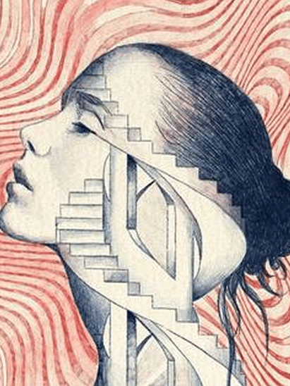 Pessoa em estado de relaxamento e foco para hipnoterapia