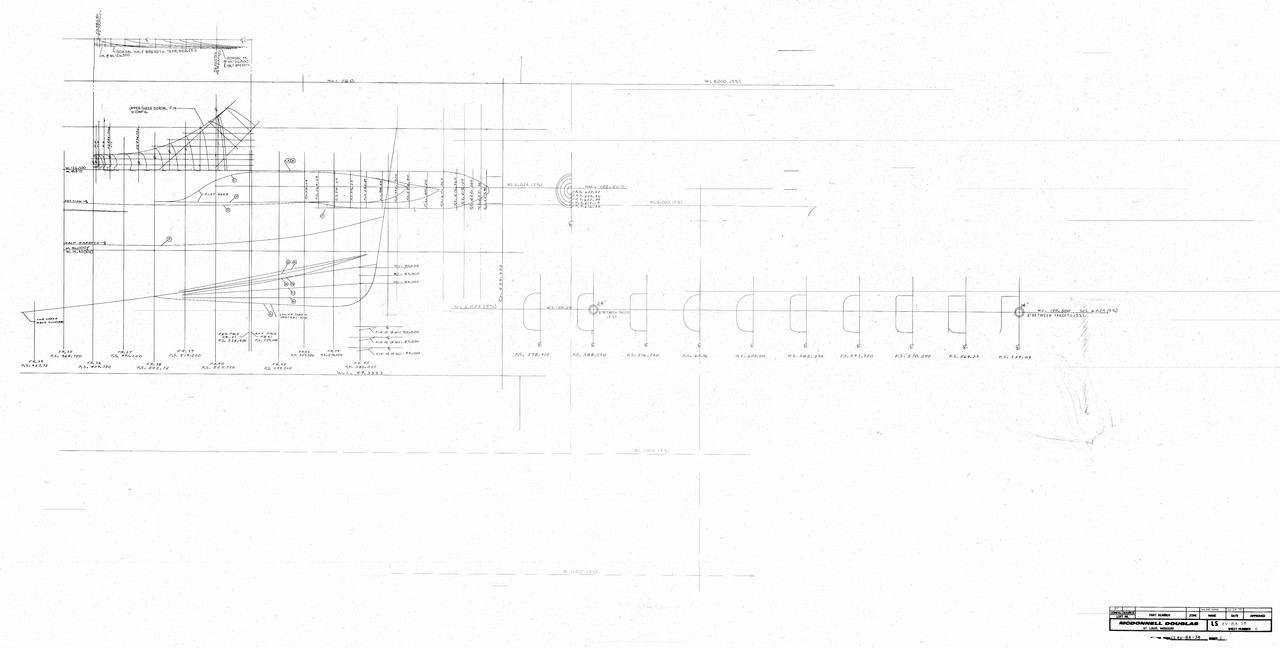AV-8A LS 34 Cross Sections and Loft Lines - 6