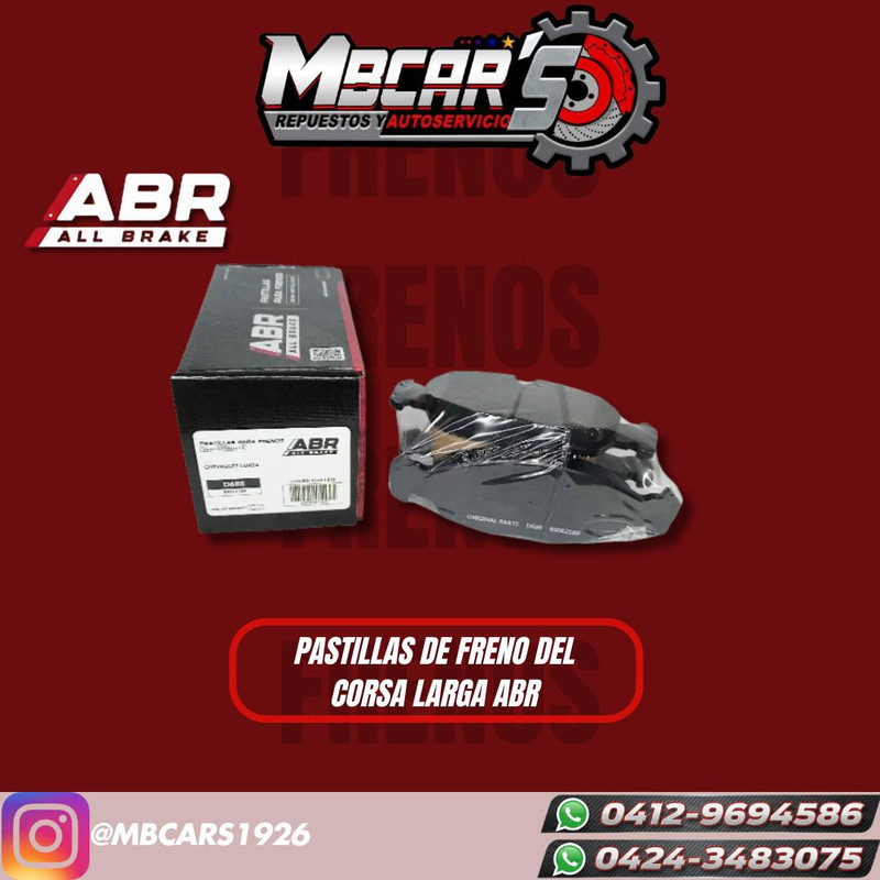 PASTILLAS DE FRENO DEL CORSA LARGA 