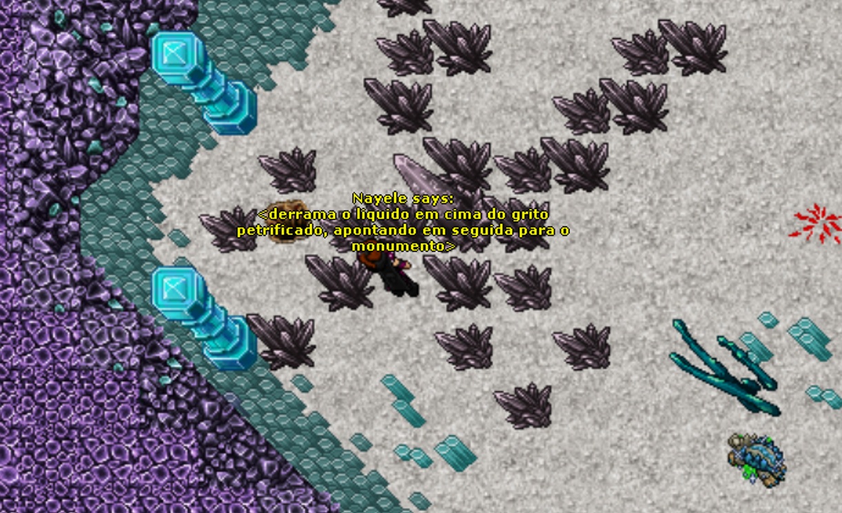 Derramando o liquido no cristal