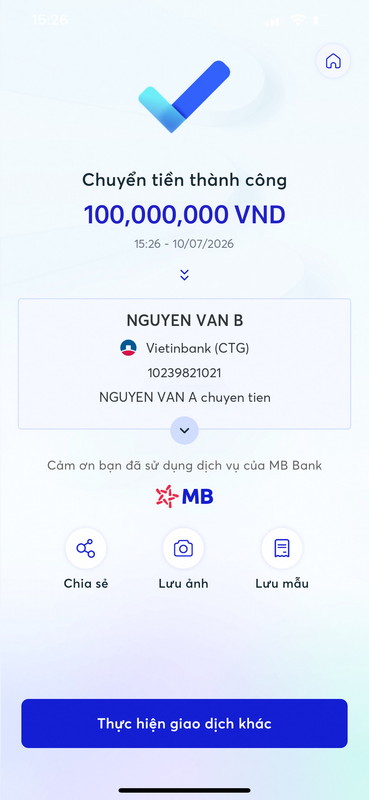 MB - Mặc Định