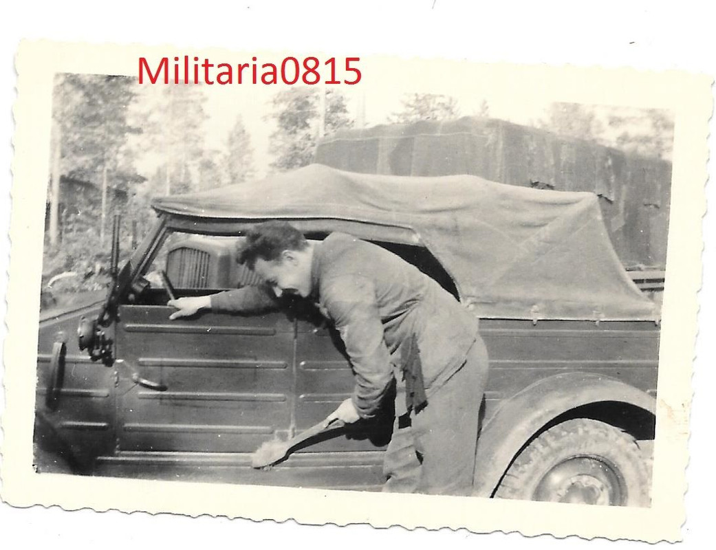 Foto Nord Norwegen Deutscher Kübelwagen VW Typ 8