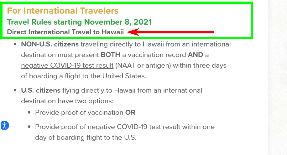 Restricciones de viaje en Hawaii: normas covid, PCR - Forum West Coast of USA