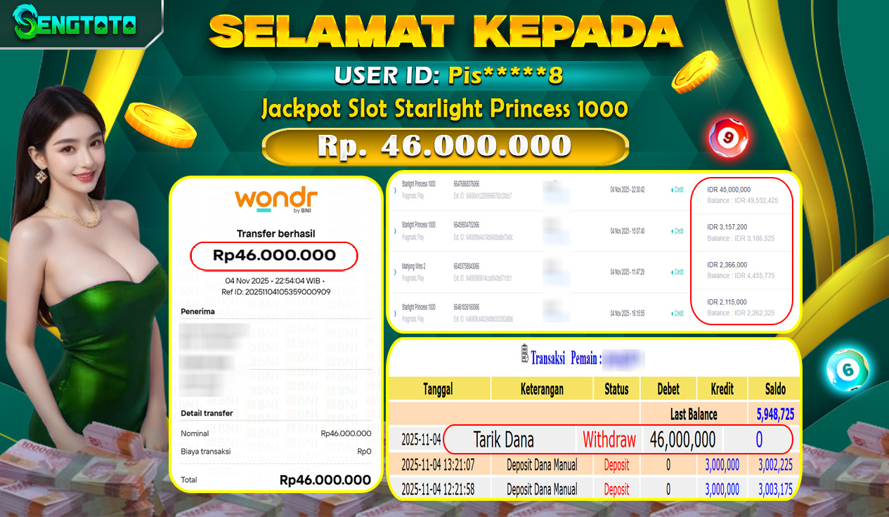 BUKTI PEMBAYARAN SLOT STARLIGHT PRINCESS 1000