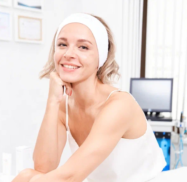 Девушка после процедуры