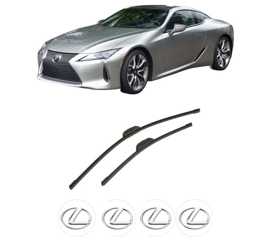Set stergatoare auto LEXUS LC Coupe (_Z10_) din 2016-2018, pentru parbriz auto, 2 bucati, Bosch Aerotwin Retrofit, din cauciuc siliconat rezistent, 4 Stickere Auto LEXUS