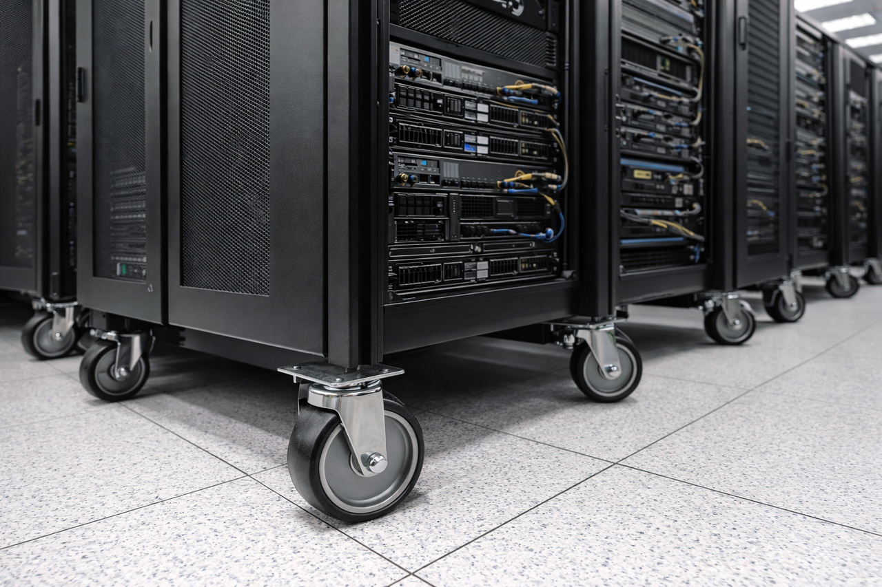 esd casters for electronics manufacturing visualization