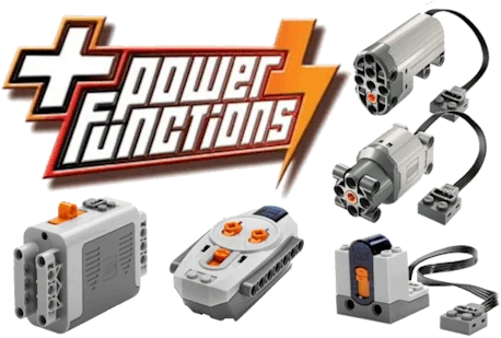 LEGO Power Functions components used to build this custom build design