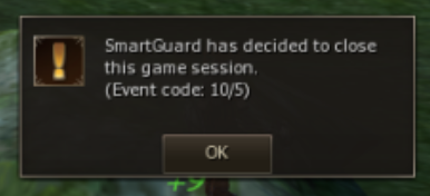 Smartguard error 05