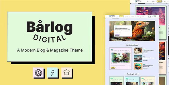 Barlog – A Modern Blog & Magazine Theme WordPress