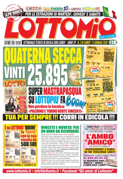 Lottomio del Lunedì - 13 Gennaio 2020